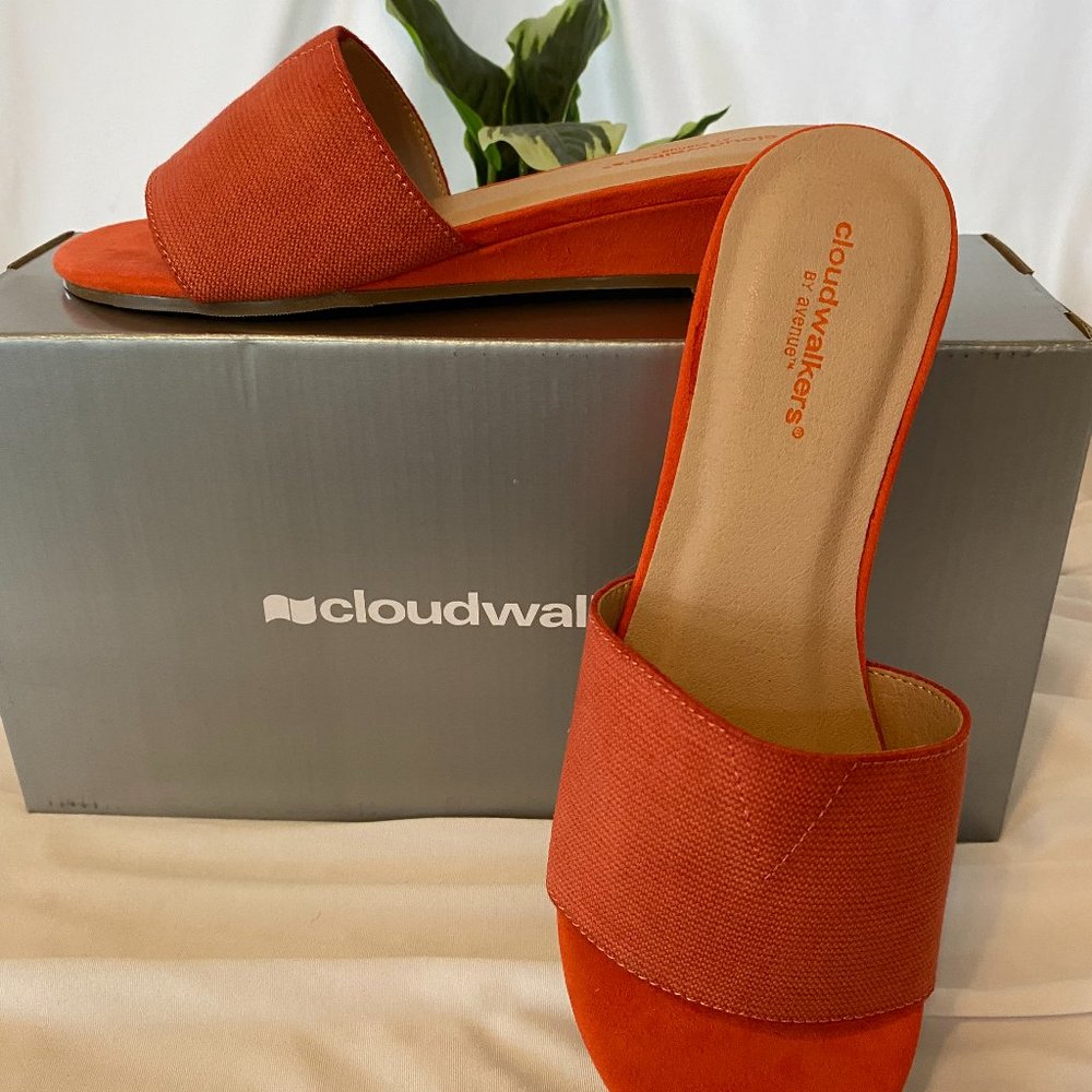 CLOUDWALKERS Annie Slide Sandal - Coral 🧡